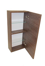 tft Pensile da Bagno 1 Anta Push 35x18x78,2 cm in Legno Ibiza Tabacco Scuro