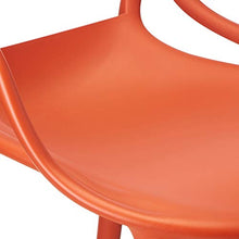 Kartell Masters Stool Sgabello, Tecnopolimero termoplastico Riciclato con Carica Minerale e Trattamento Soft-Touch, Arancione(Ruggine), H. 75