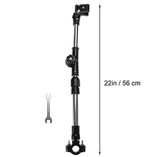 OUNONA porta ombrello ombrello supporto regolabile per bicicletta Passeggino MTB Deambulatore Sedia a rotelle golftrolleys (Nero)