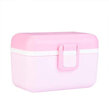 DAUERHAFT Scatola portaoggetti, ripetutamente e Resistente, per conservare Latte in Polvere, Frutta e Caramelle, Contenitore per Latte in Polvere(Pink)