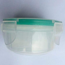 Weiy - Scatola porta pillole portatile, rotonda, trasparente, 3 griglia, multifunzione, con piccoli ornamenti