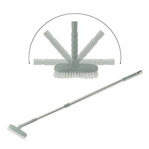 SSAYY Mop 1Pc Piastrelle in Alluminio Estensibile Pennello Angolo Pavimento Bagno Manico Lungo Mop Rotazione Libera Bagno Strumenti di Pulizia,A