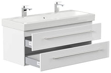 emotion ICON120CM000101DE - Lavabo con mobiletto, in Legno, 120 x 45 x 46,6 cm, Colore: Bianco Lucido