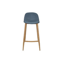 ZONS Sgabello Bar 44 x 48 x 91 cm, Piedi in Metallo, Colore Legno