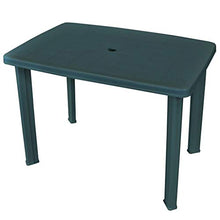UnfadeMemory Tavolo da Giardino Resistente agli Agenti Atmosferici Verde 101x68x72 cm in Plastica
