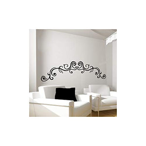 Adesivi per testiera del letto, ODZ2161, 57 x 192 cm, colore: Nero