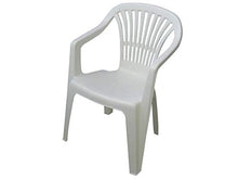 PROGARDEN Azard - Sedia Bianca Plastica Impilabile Giardino Garden Bar Interno Esterno Pizzeria
