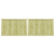 ghuanton Cancelli da Giardino 2 pz in Pino Impregnato FSC 300x100 cm Articoli di ferramenta Barriere e recinzioni Cancelli