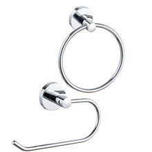 BESTonZON 2 Pezzi Portasciugamani da Bagno in Acciaio Inox Anello Portasciugamani Appeso Portasciugamani Accessori per Il Bagno Supporto da Parete in Stile Quadrato Hotel Moderno