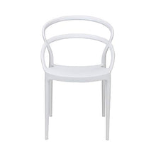 Totò Piccinni Sedie New Infinity in Polipropilene Moderne Design Impilabile (Bianco, 4 Pz)