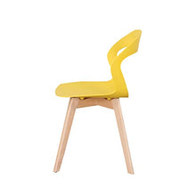 GroBKau, set di 4 sedie semplici e moderne in plastica per soggiorno, sala da pranzo, ufficio, sala riunioni, ristorante, ecc.