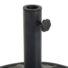 Outsunny Base per Ombrellone per Palo da 35mm/38mm/48mm Peso 13KG da Giardino HDPE Φ48x34cm