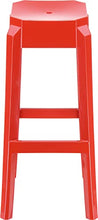 CLP Sgabello Outdoor Fox in Polipropilene I Sgabello Bar Resistente Stabile E Leggero (2 kg) I Sgabello Fisso, Colore:Rosso