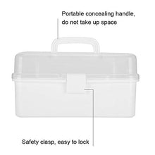 TMISHION Scatola portaoggetti per Medicina Domestica Portatile con Custodia Portatile, con Maniglia Portatile, 2 Dimensioni(L)