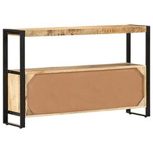 vidaXL Armadietto con 3 Ante e 1 Scomparto Robusto Rustico Lucidato Mobile Basso Credenza Arredamento 120x30x75 cm Legno Massello di Mango