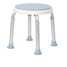 Sgabello da Doccia Bagno regolabile Sgabello rotondo Sedia da doccia alluminio durevole Leg strumento gratuito antiscivolo sgabello da bagno Sgabello per Piedini in Gomma Antiscivolo per Mobilità