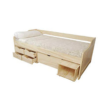 Letto con cassetti Emma naturale
