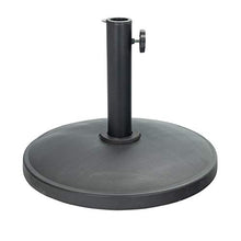 Harbour Housewares Base per ombrellone da Giardino - Cemento con Asta in Metallo - 12 kg - Nero - per aste da 38-48 mm