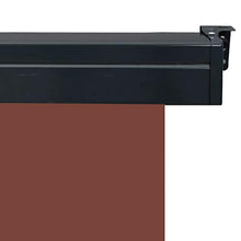 UnfadeMemory Tenda Laterale Tende Protettive Resistente all'Acqua ed ai Raggi UV per Terrazzo 140x250 cm Marrone