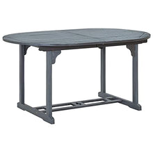 vidaXL Set Pranzo da Giardino 5 pz in Legno Massello di Acacia Grigio