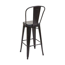 Mendler Set 2X sgabelli Design Industriale HWC-H10c Acciaio Verniciato Ecopelle Grigio