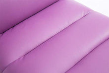 CLP Sgabello Bar Limerick In Similpelle I Sedia Cucina Girevole 360° Regolabile 84-105 CM I Sgabello Imbottito In Metallo, Colore:viola, Colore del telaio:cromo