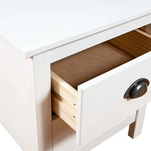 vidaXL Comodino Hill Range 46x35x49,5 cm in Legno Massello di Pino