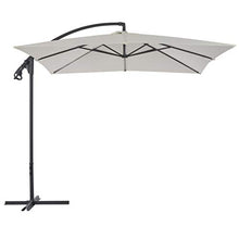 Tidyard Ombrellone Parasole da Giardino | Ombrellone a Sbalzo con Palo | 250x250 cm | Telaio Acciao | Resistente Antivento | Protezione UV | Sabbia
