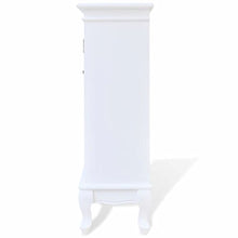 FZYHFA - Armadio con 5 cassetti e 2 ripiani in MDF + legno di pino 53 x 30,5 x 95,5 cm (L x l x A), colore: bianco