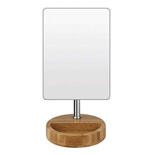 LYMUP Specchio delle Famiglie bambù e Legno Combinazione Specchio Portatile Trucco di Bellezza HD Specchio Specchio Specchio Quadrato Spesso Bamboo Specchio Bagno vanità Ingrandire