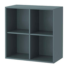 Armadio EKET con 4 scomparti 70x35x70 cm grigio-turchese