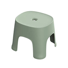 Piccolo Sgabello Sgabello Basso Pouf Poggiapiedi Sgabello da Bagno in Plastica Ispessita Poggiapiedi da Bagno Sgabello Basso Sgabello Quadrato per Sedili da Doccia per Bagno per Bambini Adulti-Verde