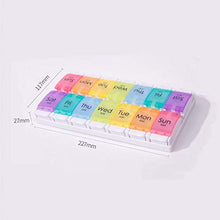 Portapillole Comodo pillola Travel Organizer Pill Box Pill Box portatile sigillata reimballaggio Una settimana di grande capacità casa Anziani Loaded Pill Box Armadietti farmacia