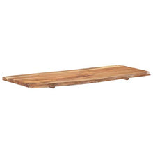 FAMIROSA Piano per Lavabo Bagno in Massello di Acacia 140x55x3,8 cm