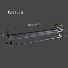 AINIYF Bagno Bagno Doccia Mensola Organizzatore Parete di Alluminio dello Spazio Rettangolare igienici Fence Punch Libero Torre del Gancio del Gancio up 2 Livello