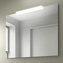 Yellowshop. - Mobile Bagno sospeso 120 cm Stile Moderno lavabo toeletta specchiera LED MOD. Block (Pino Bahia)