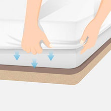 npt - Protezione per materasso/coprimaterasso regolabile elastico, impermeabile e traspirante e anallergico (90 x 190 cm)