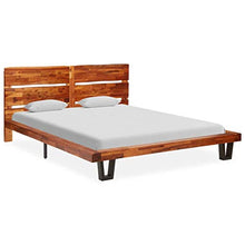 SKM Giroletto con Bordi Vivi in Legno Massello di Acacia 160 cm