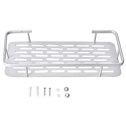HERCHR Mensola portaoggetti da Bagno a Parete, Supporto Doccia in Alluminio per Accessori Cucina Bagno