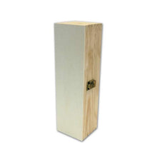 PZ 1 CASSETTA PORTA BOTTIGLIE IN LEGNO (1 BOTTIGLIA) SCATOLA VINO IN LEGNO DI PINO NATURALE BOX FOR BOTTLES CONTENITORE PORTABOTTIGLIE