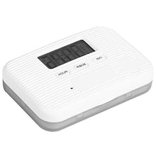 01 Scatola per medicinali Elettronica, Dispenser Automatico di Pillole Non tossico Multifunzionale, a Prova di umidità per i Viaggi a casa Che escono(6 Grid Gray)