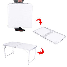 FAMKIT 4Ft Tavolo Pieghevole Cavalletto Camping Partito Picnic BARBECUE Stallo Graden Coperta
