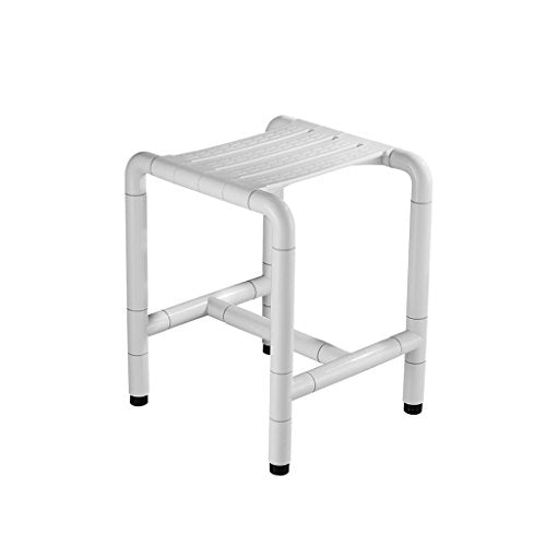MGMDIAN Sgabello per Il Bagno - Sgabello per Il Bagno in Acciaio Inox Sedile per Anziani disabili - Sgabello per Doccia con Sgabello Antiscivolo Accessori da Bagno