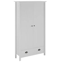 FAMIROSA Armadio a 2 Ante Hill Range Bianco 89x50x170cm in Legno di Pino Bianco
