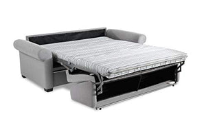 Casarreda Store Divano Letto 3 posti trasformabile Mirtillo con Materasso H 17 cm