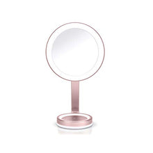 BaByliss 9450E Specchio Ultra Slim Beauty Mirror con illuminazione circolare LED con 3 impostazioni di intensità, 2 effetti luce sulla base, ingrandimento 10X per dettagli ultra-ravvicinati