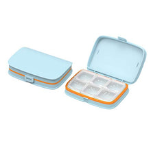 TOPBATHY - Portapillole con 6 scomparti per farmaci, organizer portatile per medicine e pillole per borsa, tasca per casa, viaggi all'aperto
