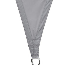 Outsunny Vela Ombreggiante Triangolare, Tenda da Sole per Esterno in Poliestere Anti UV Traspirante 4x4x4m Grigio