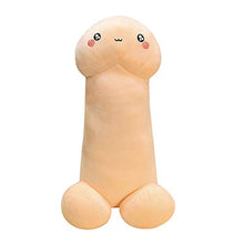 XJZSD Regali creativi per Ragazze e Ragazzi, Intestazione Peluche Peluche Peluche tiro Cuscino ripieno Peluche Bambola Peluche, Giocattolo di Sollievo da Stress, 60 cm,Beige