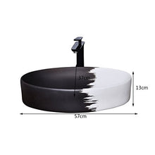 Pool Lavabo sopra lavabo da appoggio Lavabo Rotondo da Lavoro Lavabo Creativo Lavabo da Toilette individualità Semplice (57x37x13cm) Lavandini Bagno